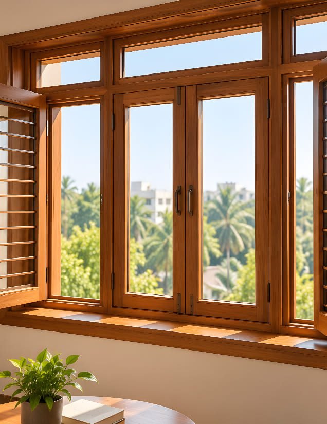 wooden windows